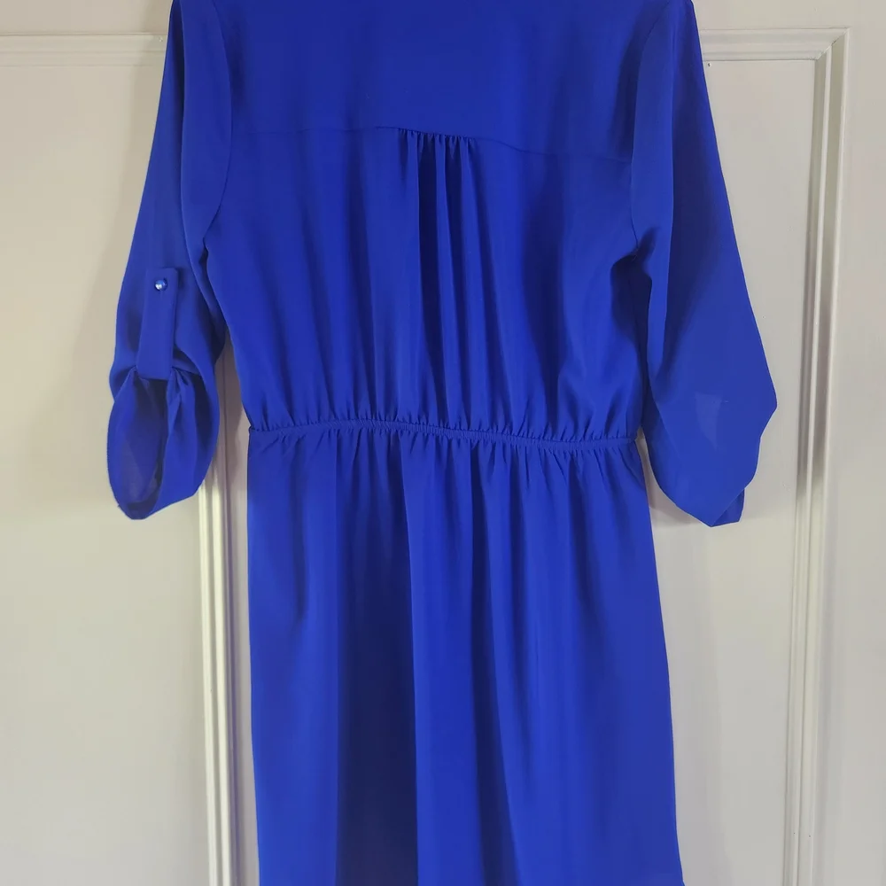 Monteaux Royal Blue Shirt Dress - Picture 5 of 7